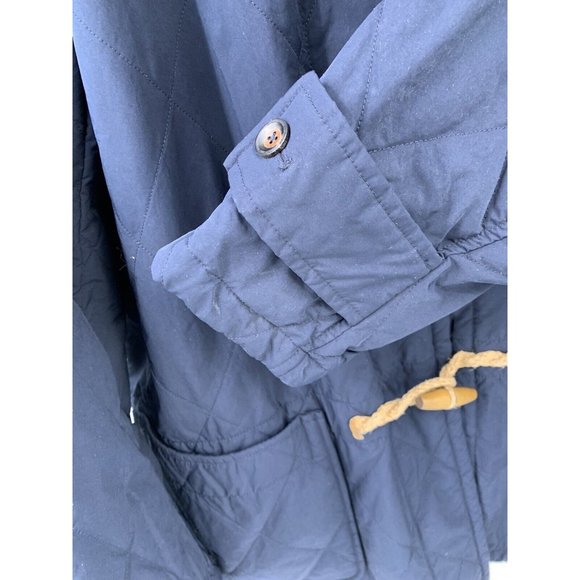 Polo Ralph Lauren Quilted Toggle Faux Shearling Linen Hooded Parka XL $648 (F3) - Picture 5 of 9